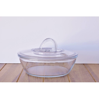 DYeast 2,75L Fermenting Glass Bowl with Lid