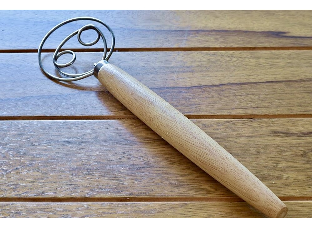 Wooden Handle Danish Dough Whisk